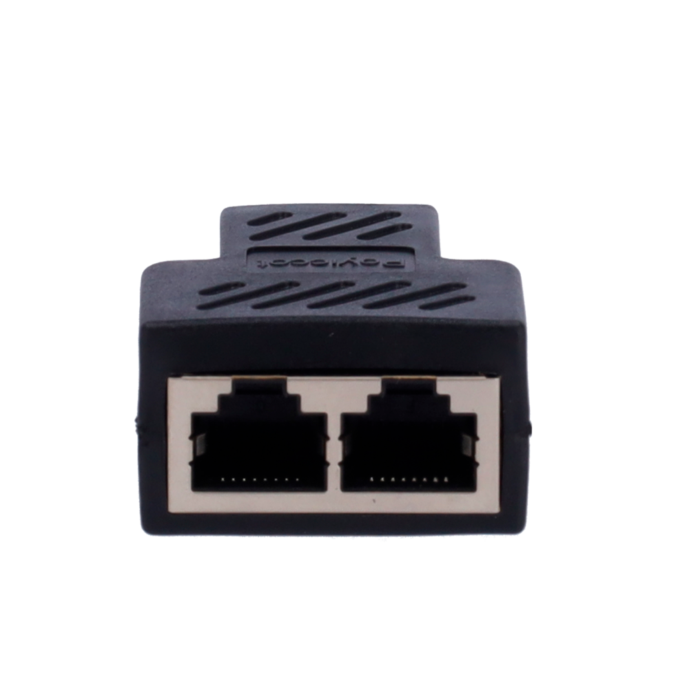 MARCA BLANCA RJ45-SPLIT-2P - Kit de Separador y Distribuidor RJ45 pasivo. - Distribución de señal de bajas pérdidas. - Divide 1 conector hembra en 2 hembras. - Formato compacto en plástico ABS y color negro. - Ideal para duplicación de conexiones de red - imagen 2