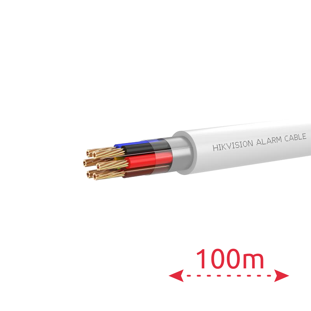HIKVISION DS-1AC6APL1 White 100m - 6 conductores de señal para sistemas complejos - Conductor Cobre desnudo (99,95%) - Pantalla Aluminio poliéster+drenaje cobre - Rollo de 100 metros - CPR Eca - Bajas pérdida - imagen 2