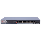 HIKVISION DS-3E0528HP-E - Switch PoE Hikvision - 24 RJ45 Gigabit + 4 uplink Gigabit RJ45/SFP - 20 PoE+ 802.3af/at + 4 Hi-PoE 802.3af/at/bt - Hasta 370w de Potencia PoE Total - PoE Extendido / PoE Watchdog / Port Isolation - Instalación en sobremesa - imagen 2