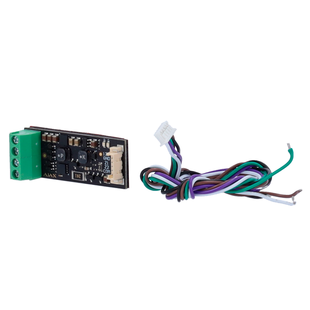AJAX FIBRA-TRANSMITTER - Módulo de integración dispositivo de terceros - Protocolo Fibra - Certificado grado 3 - 2 entradas cableadas - Alarma configurable NC, NO, EOL, 2EOL, 3EOL - Salida de alimentación 12V / 50 mA - imagen 2