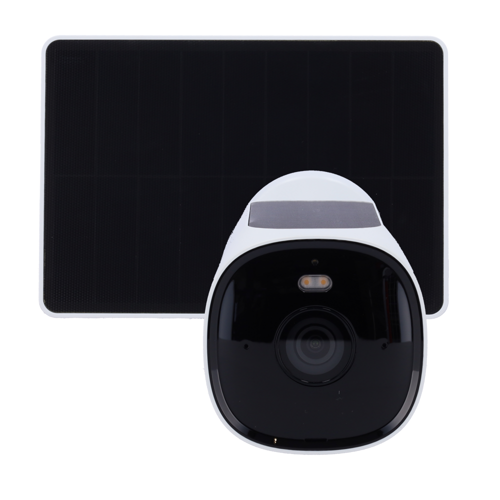 YOUKEY YOK-S420 - Youkey Cámara con Panel Solar - 4 MP | 2.2 mm | IR 10 m - Batería 10000 mAh | Panel 3 W - Detección Cuerpo Humano | Detección Vehículos - Disuasión activa | Luz blanca y Altavoz - Wi-Fi | Mic | Altavoz | microSD | IP67 - imagen 2