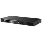 REYEE RG-ES228GS-LP - Ruijie Reyee Cloud Managed L2 Switch - 28 Puertos Totales (24 PoE+ / 2 Uplink / 2 SFP) - Enlaces de fibra SFP para distancias extensas - Potencia PoE+ estable de 30W / Total 250W - Sistema PoE Watchdog para autoreinicio de cámaras - imagen 2