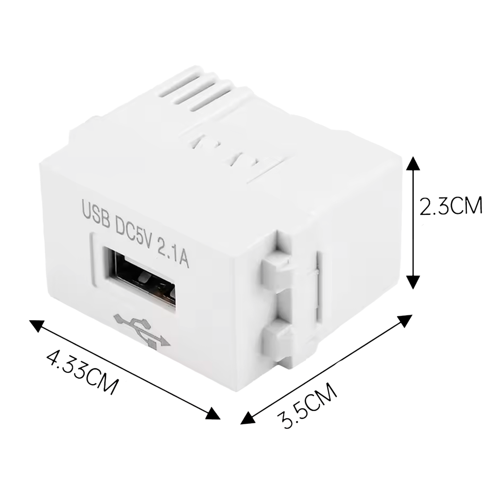 MARCA BLANCA TYPE128USB-220ACADAPTOR - Conversor de tensión compacto y eficiente - Entrada de alimentación estándar AC 220V - Salida estable de DC 5V / 2.1A para carga - Puerto de salida con formato universal USB A - Estructura portátil con dimensiones re - imagen 2