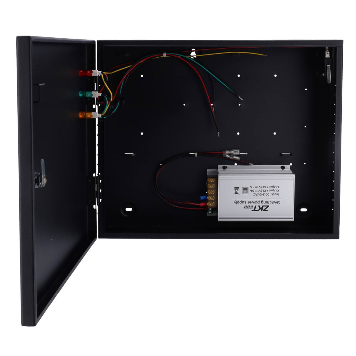ZKTECO ZK-INBIO-BOX - Caja para controladora - Compatible con controladoras INBIO Series - Tamper de apertura - Cierre con llave - Fuente de alimentación | Espacio para batería - Indicadores LED de estado - imagen 2