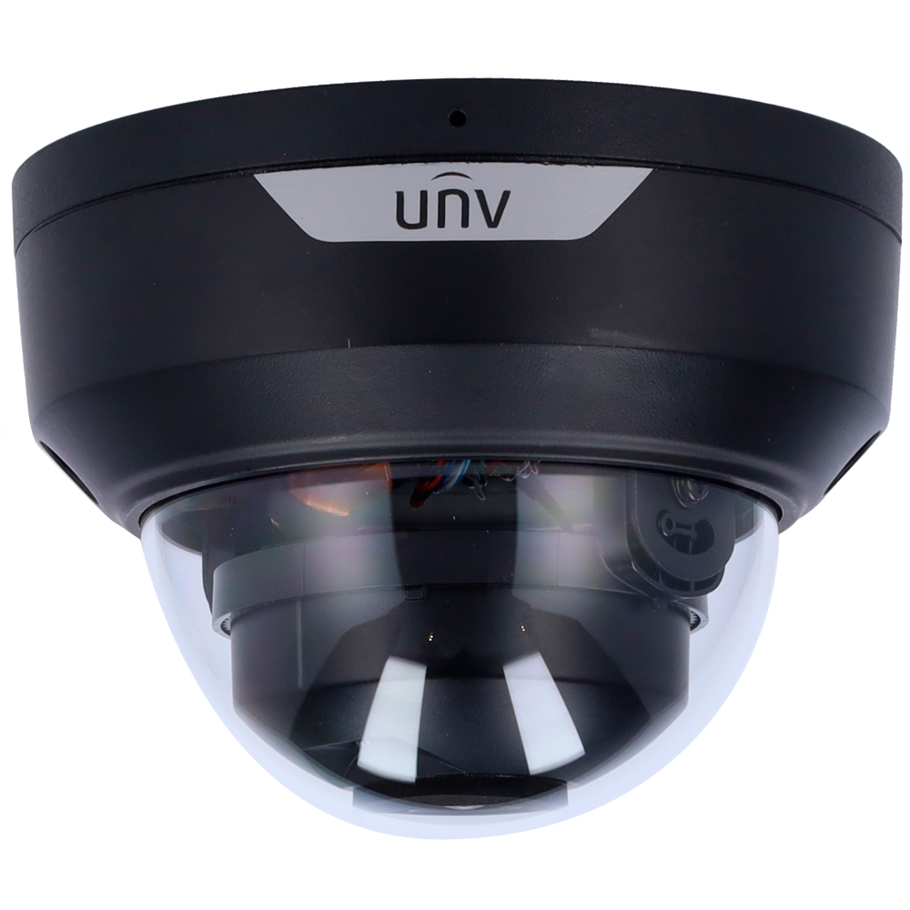 UNIVIEW UV-IPC324LE-ADF28K-H-BLACK - Cámara Domo IP Uniview - Gama Easy - 4 MP | Lente 2.8 mm | microSD 512 GB - IR 30 m | WDR 120 dB - - PoE | UMD | IP67 | IK10 - Micrófono integrado | Color negro - imagen 2