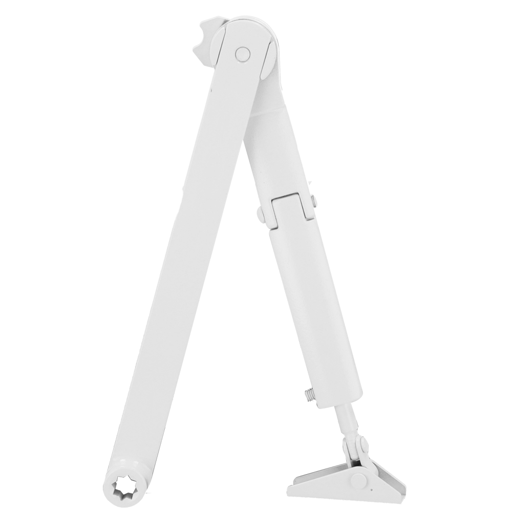 DORCAS DR-DC1-H-WHITE - Cierrapuertas de brazo articulado - Instalación de superficie y reversible - Apertura con fuerza reducida - Puertas entre 25~85 kg y 850~1100 mm - Velocidad ajustable - Apto para todo tipo de puertas - imagen 2