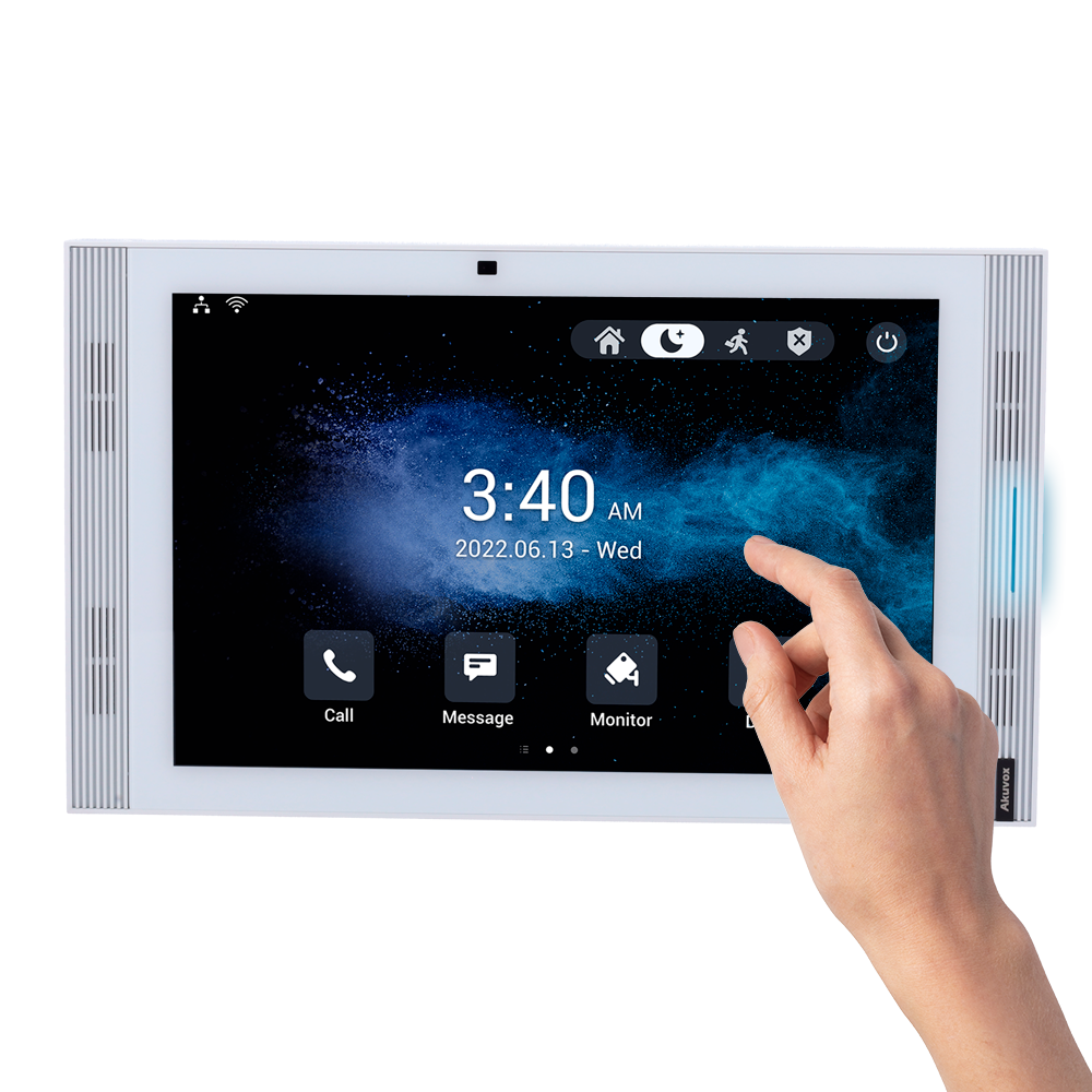 AKUVOX AK-S567-WHITE - Monitor Android 12.0 para videoportero - Pantalla IPS de 10" - Audio bidireccional Crystal Clear | Easy UI - TCP/IP, PoE, SIP estándar - Mantenimiento Cloud | APPs de terceros - Conexión de monitor y placas a través de Cloud - imagen 2