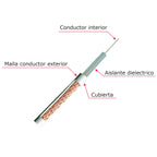 MARCA BLANCA RG59-100B - Cable coaxial RG59 - Vídeo - Rollo de 100 metros - Cubierta color blanco - Diámetro exterior 6.0 mm - Bajas pérdidas - imagen 2
