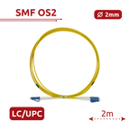 SAFIRE SF-LC-UPC-LC-UPC-SM-DX-2M - Cable de conexión de fibra óptica - Fibra monomodo G657A2 de alto rendimiento - Conectores LC UPC en formato dúplex - Longitud exacta de 2 metros - Cubierta exterior LSZH segura - Compatibilidad de uso genérica - imagen 2