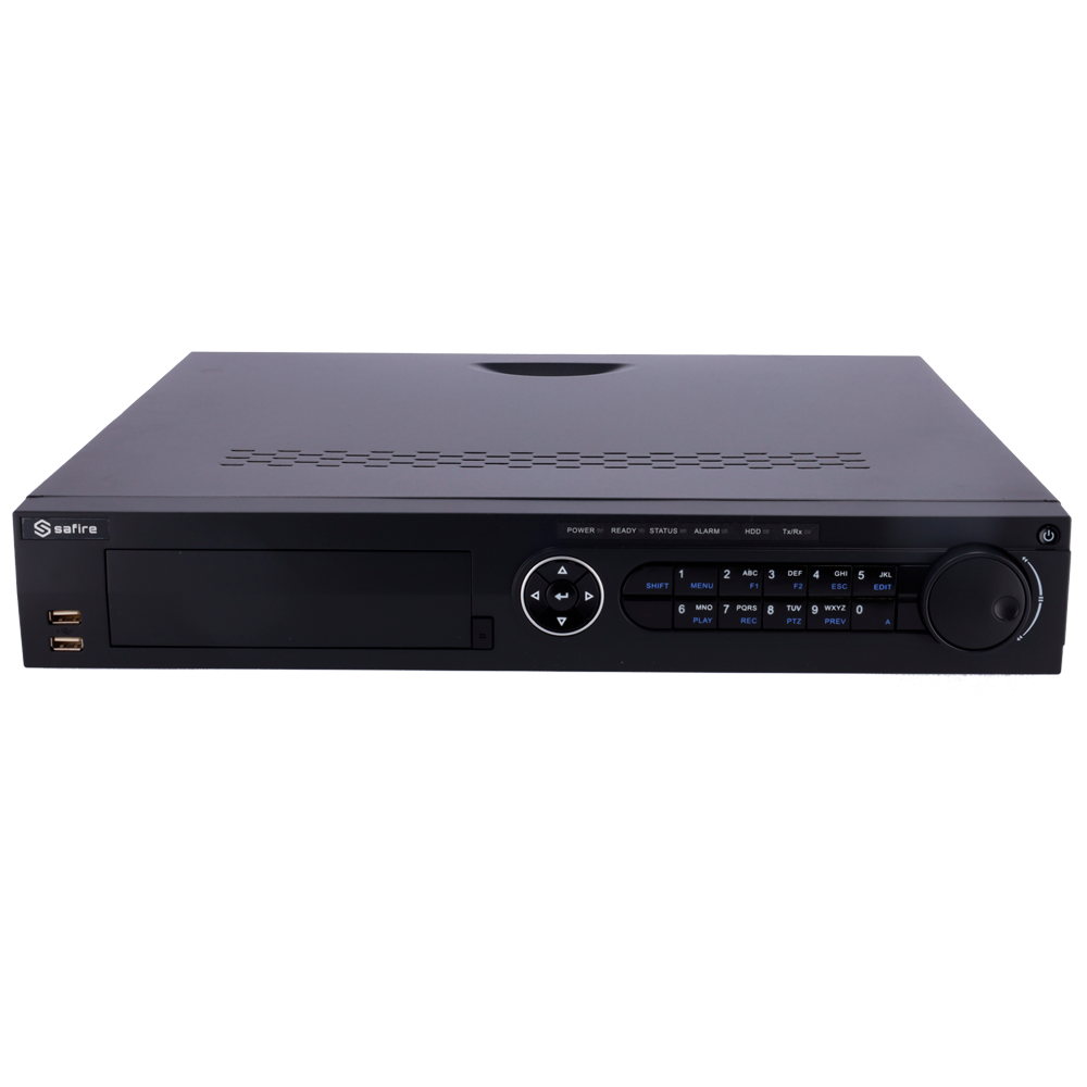 SAFIRE SF-XVR8432AS-4K - Videograbador 5n1 Safire H.265Pro+ - 32CH HDTVI/HDCVI/AHD/CVBS/ 32+32 IP - 8 Mpx / 5 Mpx / 4 Mpx / 3 Mpx / 1080p / 720p - Salida HDMI 4K, HDMI Full HD y VGA - Alarmas (16/4) - 4 CH audio / 4 HDD / RAID 0, 1, 5, 6, 10 - imagen 2