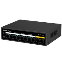REYEE RG-ES110F-P - Reyee Switch PoE Sobremesa - Carcasa Metal - 8 puertos RJ45 10/100 Mbps PoE+ 802.3af/at - 2 Puertos Uplink RJ45 10/100 Mbps - Plug and Play - Tecnología de ahorro de energía - imagen 3