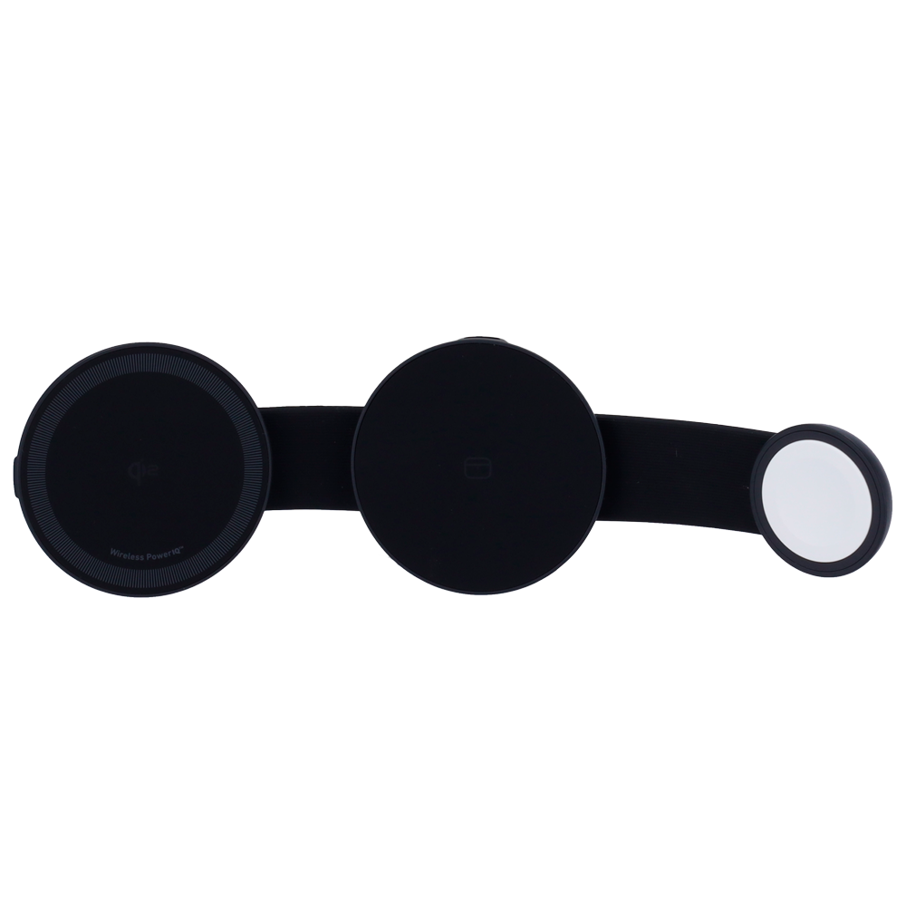ANKER ANK-FWCHARGER-3-IN-1-B - Cargador inalámbrico 3 en 1 Anker - Tecnología MagGo - Carga rápida: iPhone, Airpods, Apple Watch - Carga 3 dispositivos a la vez - Acepta modo horizontal - Plegable | Color negro - imagen 3