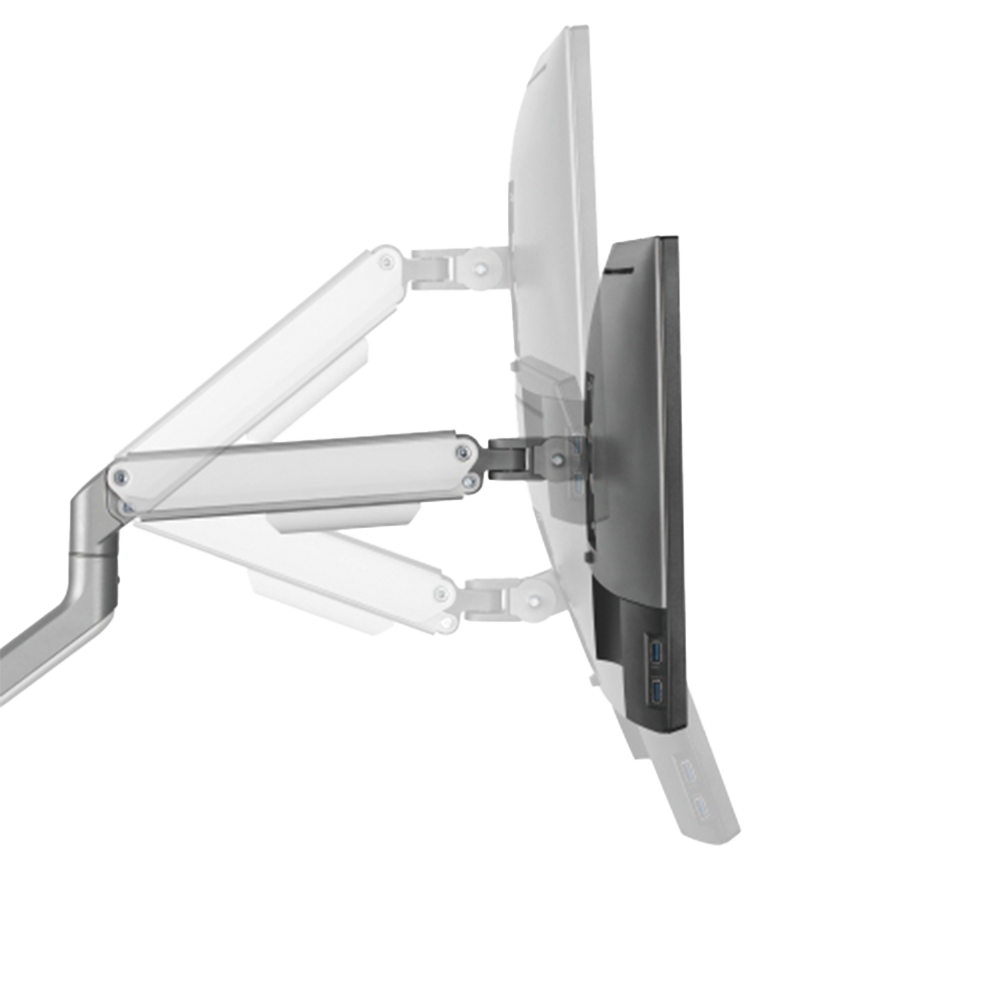 BRATECK LUMI LDT63-C012-SILVER - Brazo para monitor - Instalación en mesa - Peso soportado 9 Kg - imagen 3
