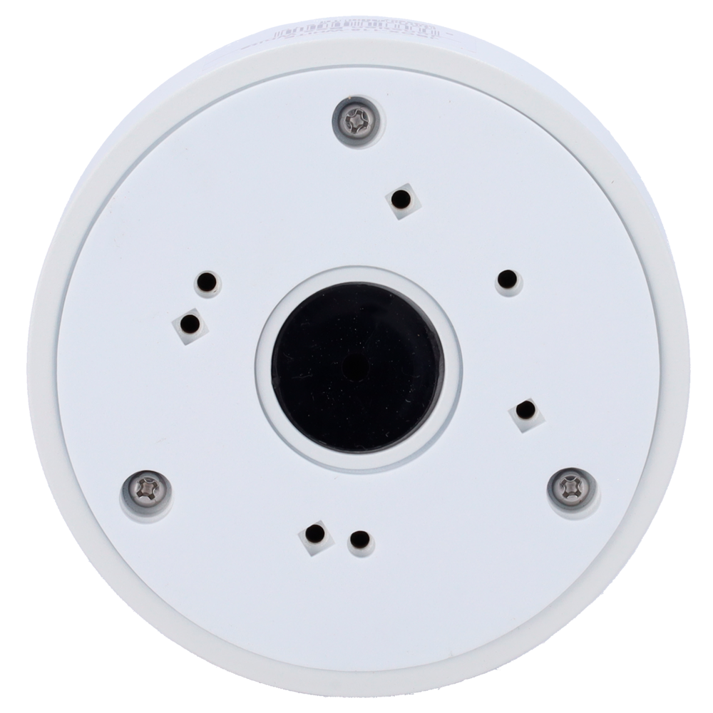 MARCA BLANCA JBOX-118-WHITE - Caja de conexiones - Para cámaras Bullet, Domo y Turret - Apto para uso exterior - Instalación en techo o pared - Incluye prensacable - Color blanco | 118 Ø × 59 (Fo) mm - imagen 3