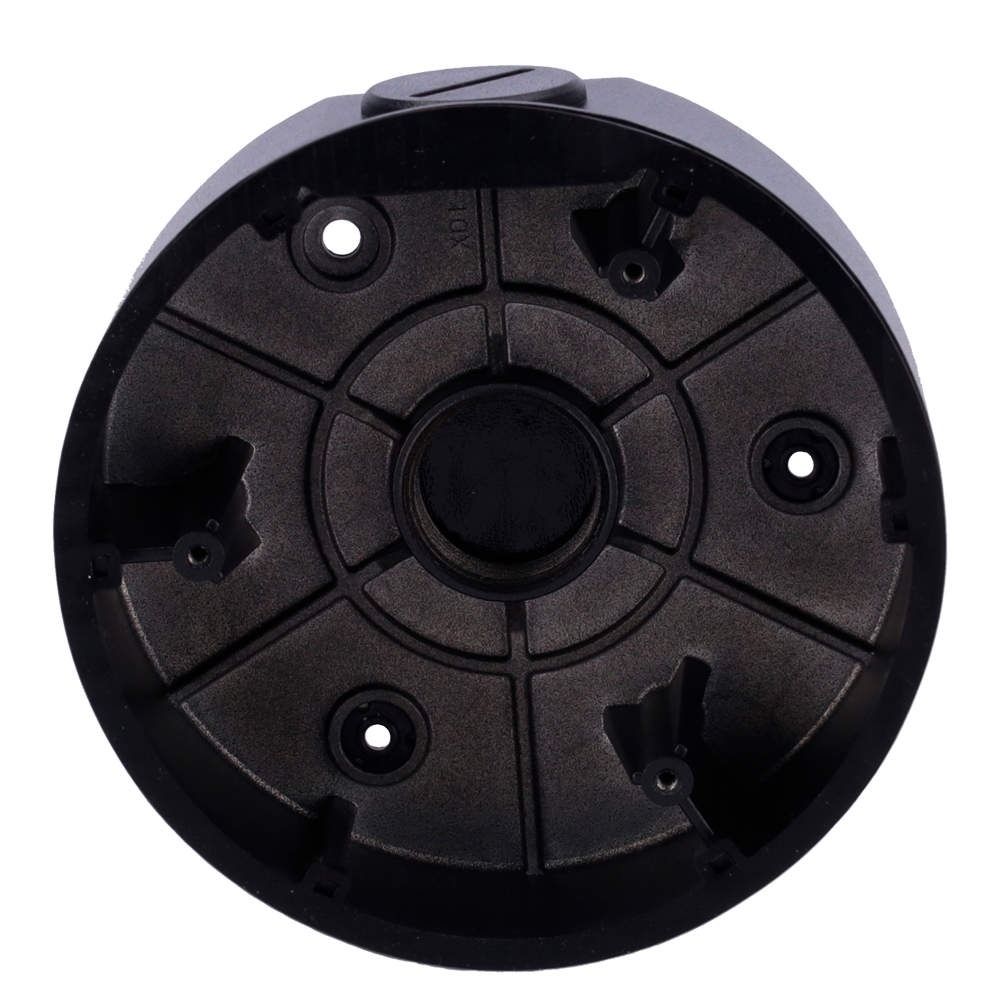 UNIVIEW UV-TR-JB03-I-IN-BLACK - Caja de conexiones - Para cámaras domo - Apto para uso exterior - Instalación en techo o pared - Pasador de cables - Color negro | 36 mm (Al) x 117.8 mm (Ø) - imagen 3