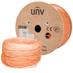 UNIVIEW UV-FTP6A-300-BC23AWG-DCA-R-O - Uniview cable FTP categoría 6A - Conductor OFC,100% cobre - Diámetro 23 AWG-0,57mm - Certificado CPR Dca - Cubierta exterior LSZH / Color naranja - Se suministra en bobinas de Madera de 305 metros - imagen 3