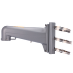 HIKVISION DS-1602ZJ-pole-P - Soporte de poste - Para domos motorizadas - Apto para uso en exterior - Color gris platino - Pasador de cables - 117 (An) x 194 (Al) x 451.3 (Fo) mm - imagen 3