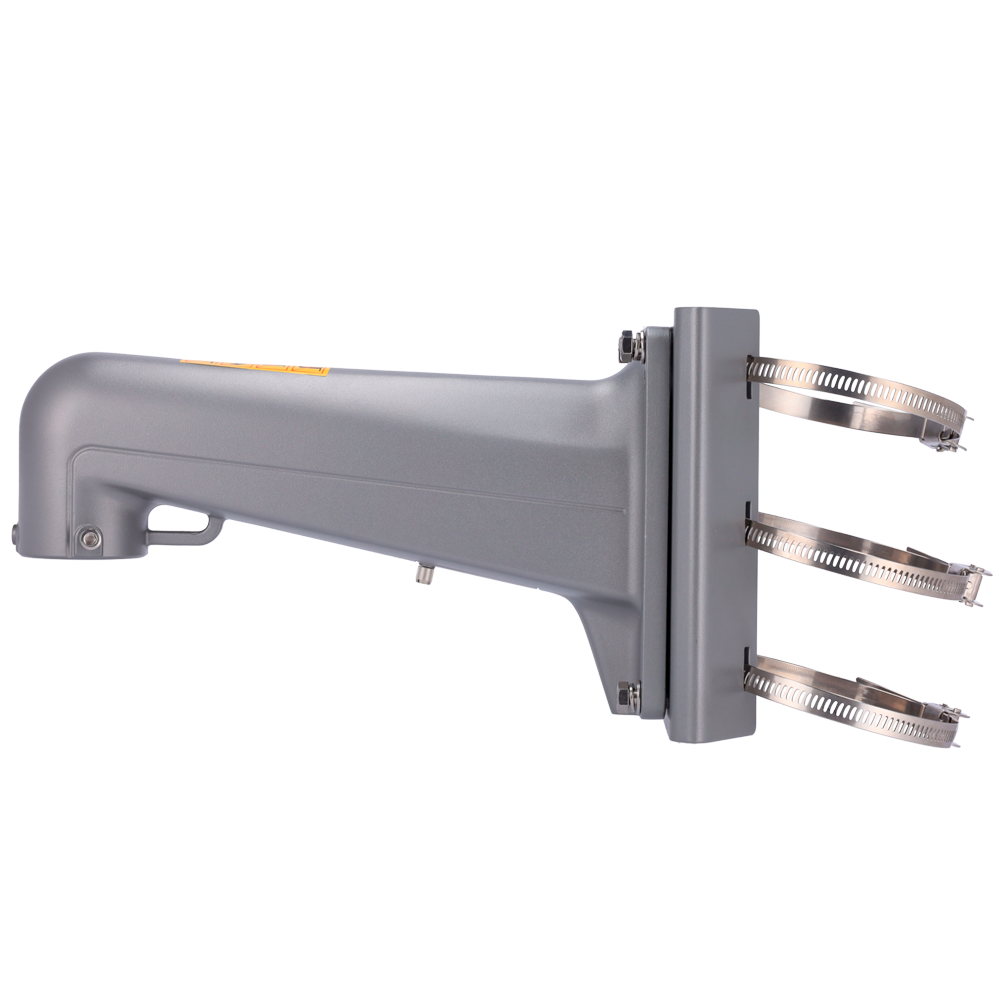 HIKVISION DS-1602ZJ-pole-P - Soporte de poste - Para domos motorizadas - Apto para uso en exterior - Color gris platino - Pasador de cables - 117 (An) x 194 (Al) x 451.3 (Fo) mm - imagen 3