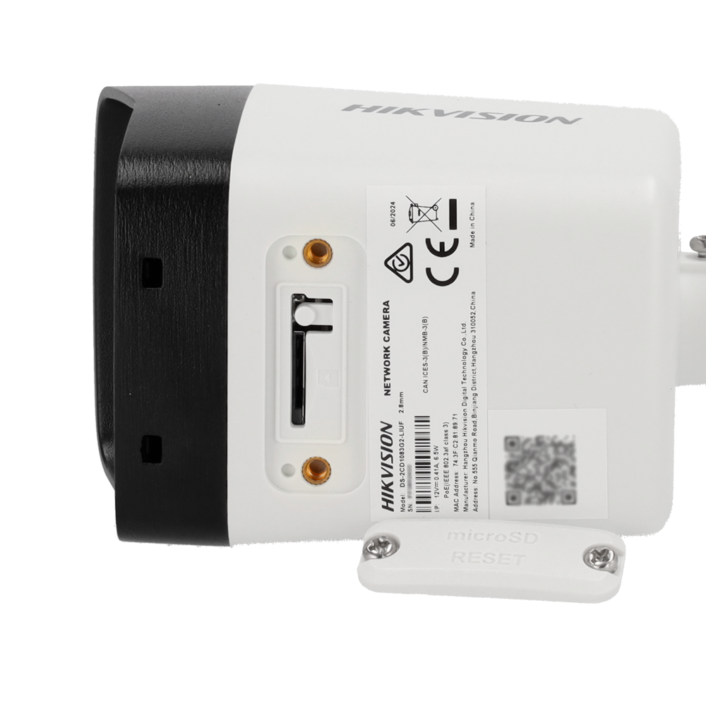 HIKVISION DS-2CD1083G2-LIUF(2.8mm) - Cámara Bullet IP Hikvision - Gama Value - 8 MP | Lente 2.8 mm | microSD 512 GB - IR 30 m | WDR 120 dB | Micrófono integrado - PoE | H.265+| IP67 | Detección de movimiento 2.0 - WEB, Software CMS, Smartphone y NVR - imagen 3
