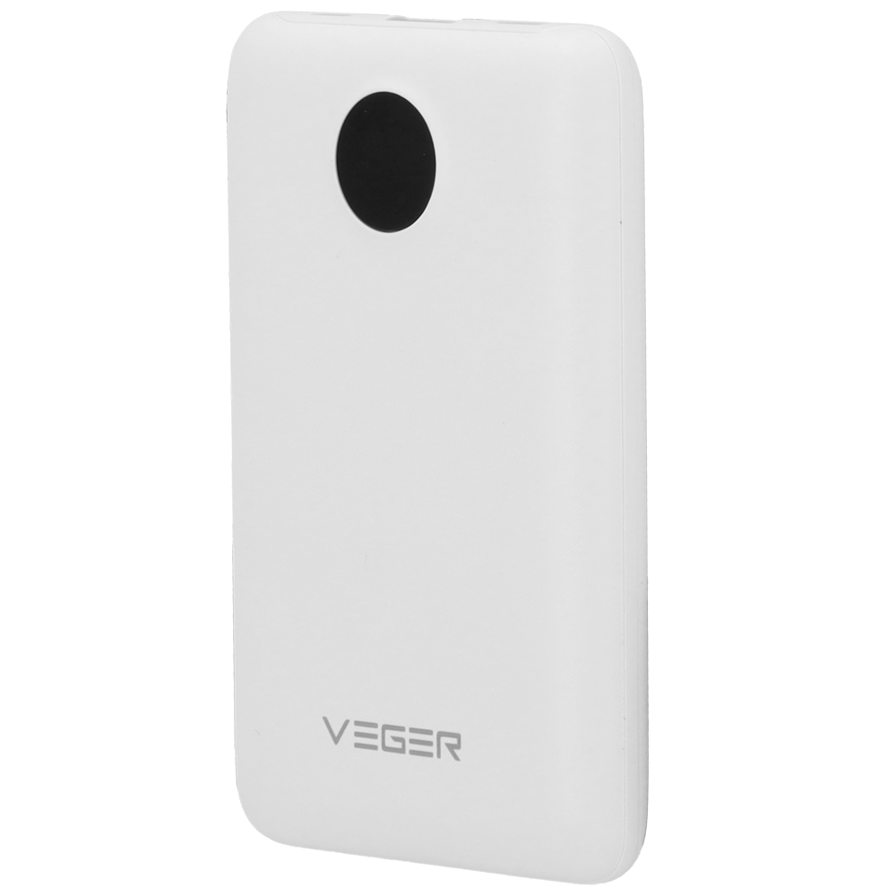 VEGER VG-W1170-W - VEGER Power bank con pantalla LCD - Capacidad 10000mAh - Entradas Lightning, USB-C, Cable USB-C - Salidas USB-A, USB-C y cables integrados - Cables integrados: USB-C y Lightning - Carga rápida | 3 dispositivos a la vez - imagen 3