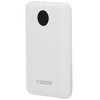 VEGER VG-W1170-W - VEGER Power bank con pantalla LCD - Capacidad 10000mAh - Entradas Lightning, USB-C, Cable USB-C - Salidas USB-A, USB-C y cables integrados - Cables integrados: USB-C y Lightning - Carga rápida | 3 dispositivos a la vez - imagen 3