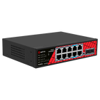 SAFIRE SF-SW1208HIPOE-GMF-120 - Safire Switch Hi-PoE - 8 puertos PoE + 2 SFP + 2 RJ45 - Velocidad de puertos Gigabit 10/100/1000Mbps - 6 Puertos PoE+ 30W + 2 Puertos Hi-PoE 60W - PoE Watchdog - Hasta 120W Potencia PoE total - imagen 3