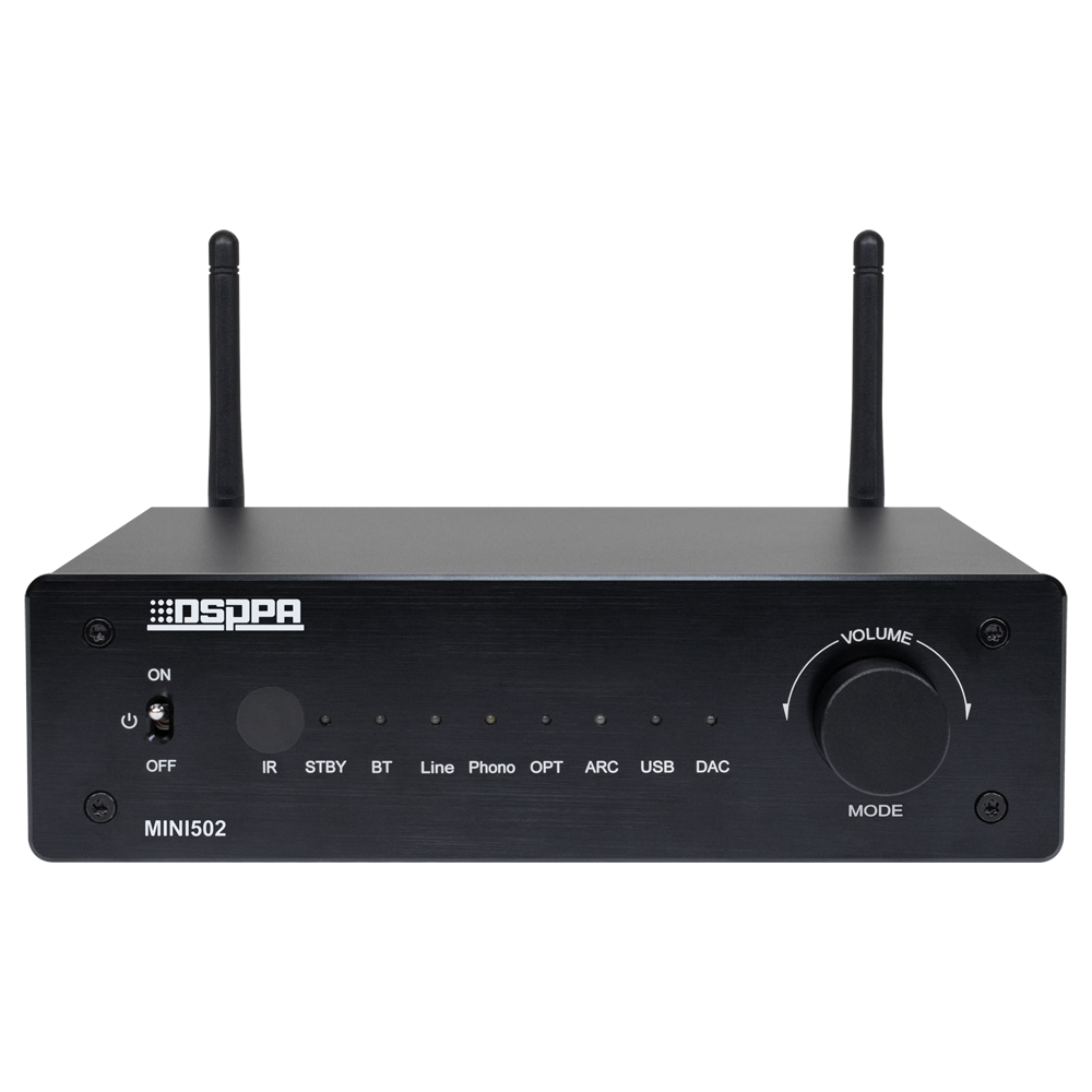 DSPPA-MINI502 - Amplificador reproductor - 2 x 50W - Conexión Bluetooth dual - Reproducción USB - Ajustes para ecualización - Mando a distancia - imagen 3
