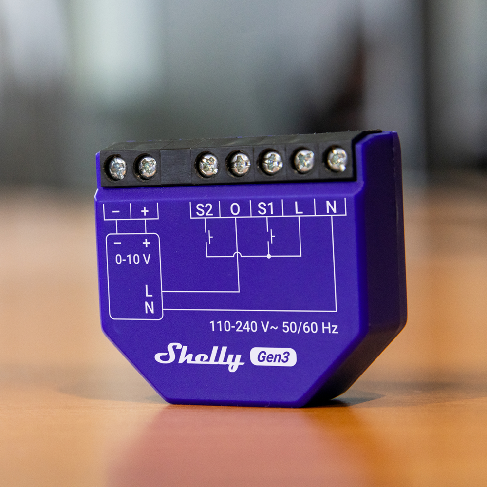 SHELLY SH-DIMMER-01-10V-GEN3 - Shelly Dimmer 0/1-10V PM Gen3 - Control analógico de 0/1-10V / Relé Interno 16A - Controladores de drivers LED y balastros - WiFi 2.4GHz / Bluetooth / Matter - Soporta AC 110-240 V - Compatible con Alexa y Google - imagen 3