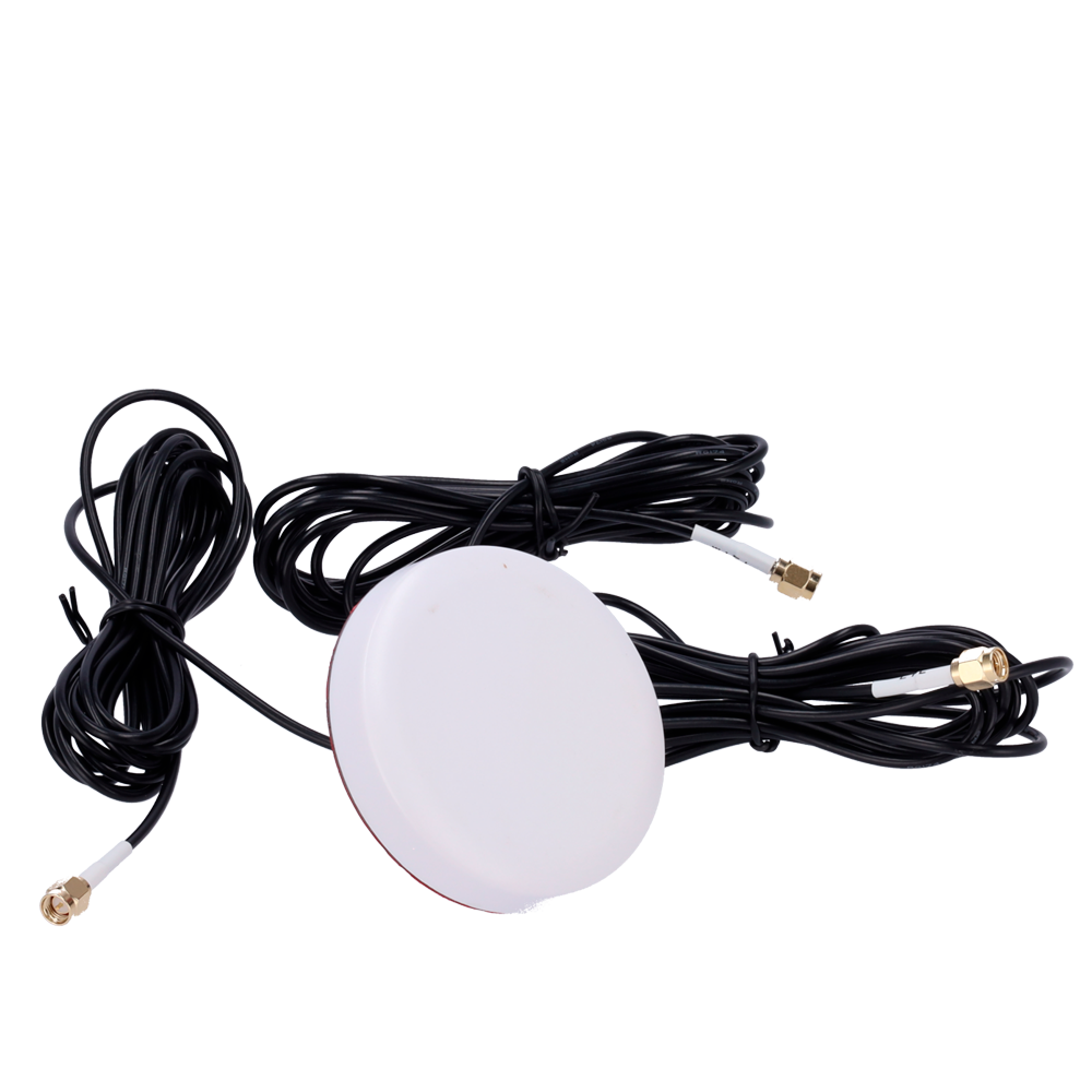 MARCA BLANCA ANT-4G24G-03D-G-O-ORV-W - Antena blanca 4G con GPS y Wi-Fi. - Frecuencia 4G de rango 824-2700 MHz. - Interfaz con 3 conectores de tipo SMA Macho. - Diseñada para instalación en techo de vehículo. - Ganancias de 4G 3dBi / Wi-Fi 3dBi / GPS 25dB - imagen 3