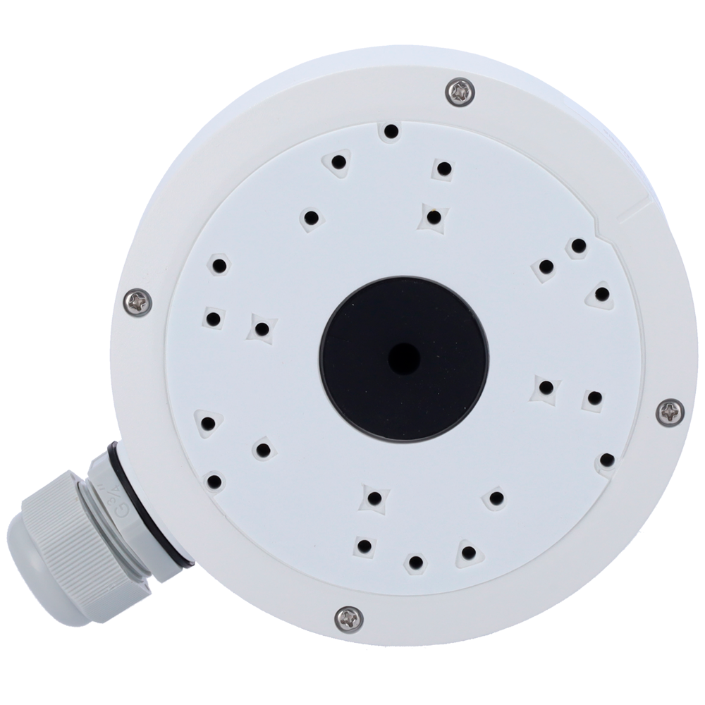 SAFIRE SMART SF-JBOX-0302 - Caja de conexiones Safire Smart - Para cámaras domo - Apto para uso exterior IP66 - Instalación en techo o pared - 50 (Al) x 139.3 (Ø) x 171.6 (Fo) mm - Pasador de cables - imagen 3