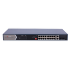 HIKVISION DS-3E0520HP-E - Switch PoE Hikvision - 18 puertos RJ45 Gigabit + 2 puertos Gigabit SFP - 12 Puertos PoE+ 802.3af/at + 4 Puertos Hi-PoE - Hasta 225w de Potencia PoE Total - PoE Extendido / PoE Watchdog / Port Isolation - Enrackable - imagen 3