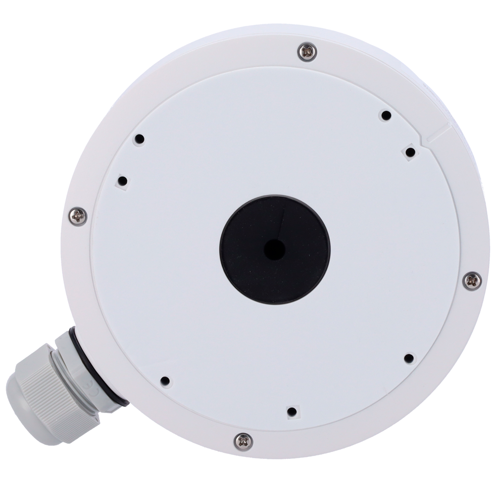 SAFIRE SMART SF-JBOX-0303 - Caja de conexiones Safire Smart - Para cámaras domo - Apto para uso exterior IP66 - Instalación en techo o pared - 50 (Al) x 155.4 (Ø) x 188 (Fo) mm - Pasador de cables - imagen 3