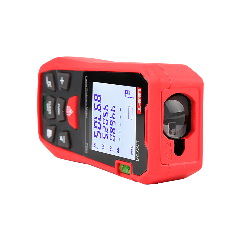 UNI-T LM100A - Medidor láser de distancia - Rango de hasta 100 m con precisión milimétrica - Medición de longitud, área, volumen - Diseño ergonómico y confortable - Almacenamiento de hasta 99 conjuntos de datos - Contiene nivelador de burbuja - imagen 3
