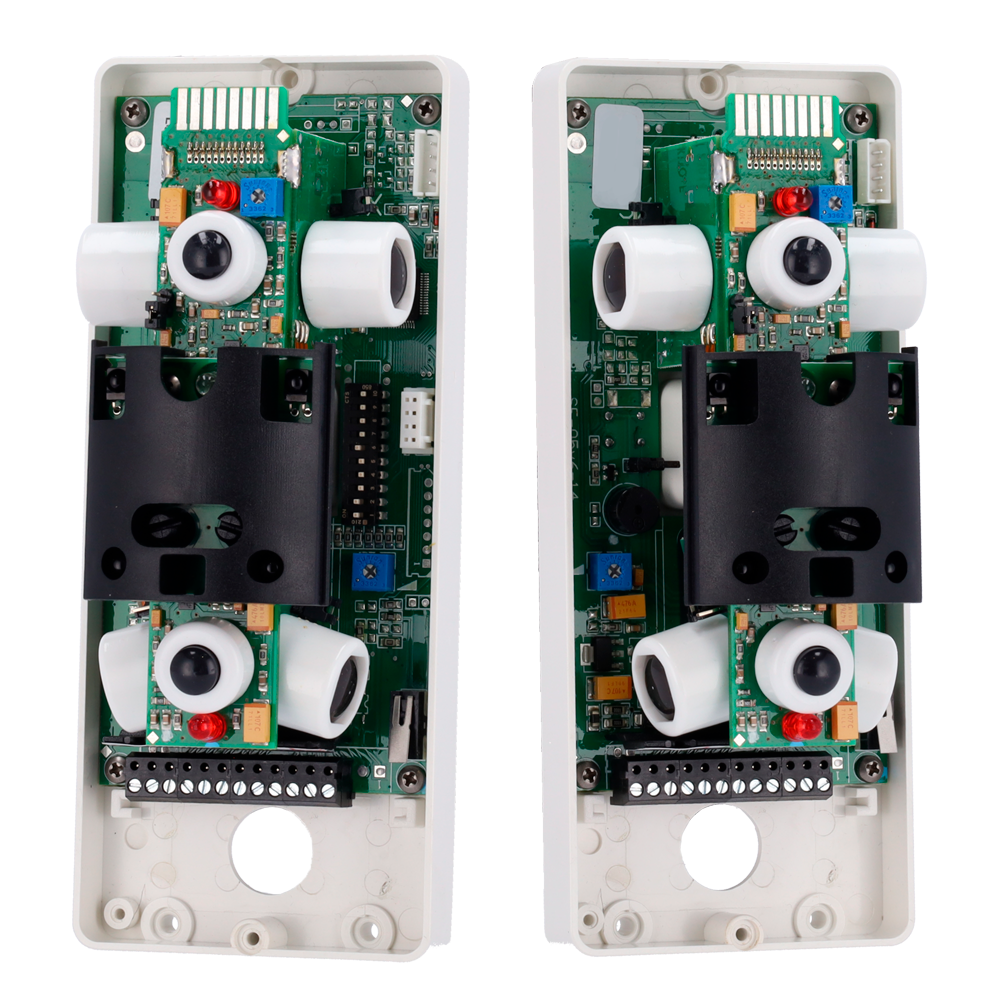 DUEVI DV-MOSKITO-F - Detector exterior Duevi cableado - Doble PIR por cada lado y doble PIR frontal - Cobertura total 180º / Antimasking - Alimentación 9.6 ~ 14.5 VDC - Compatible con sistemas de alarma cableados - Uso exterior IP54 / Antivandálico IK10 - imagen 3