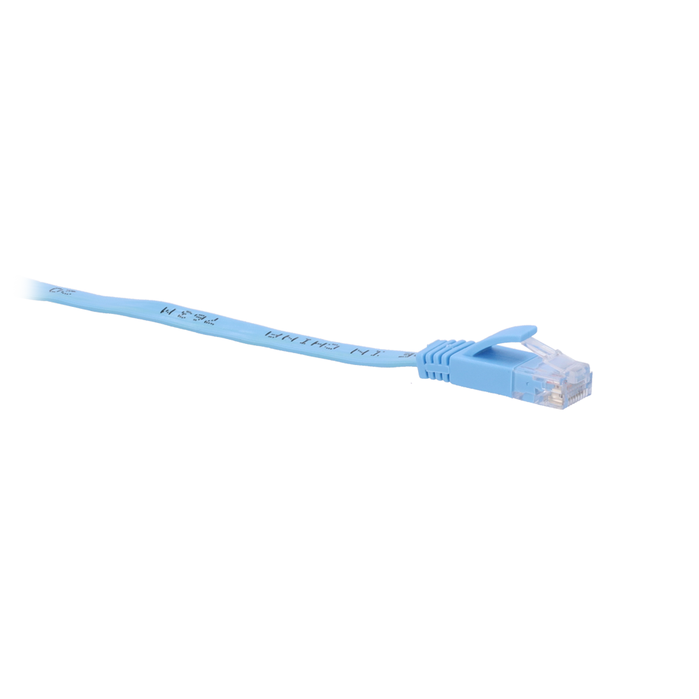 SAFIRE UTP6-05B-FLAT - Cable UTP Flat - Ethernet - Conectores RJ45 - Categoría 6 - 0,5 m - Color azul - imagen 3