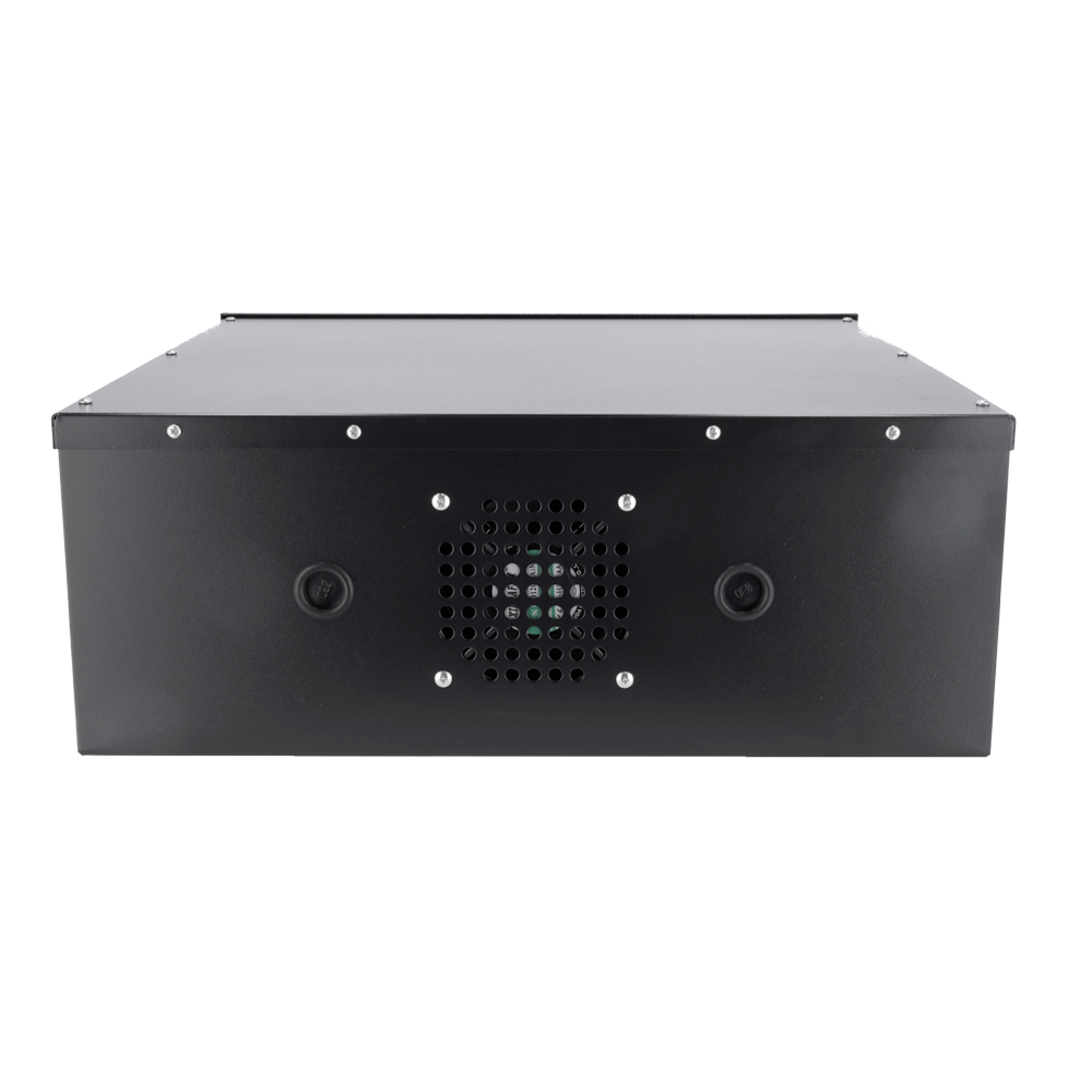 MARCA BLANCA LOCKBOX-4U - Caja metálica cerrada para DVR - Específico para CCTV - Para grabadores de hasta 4U rack - Cerradura de leva - Ventilador incluido - Calidad y resistencia - imagen 3