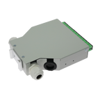 MARCA BLANCA FIBERBOX-DIN-12-SC-APC - Caja de distribución de fibra para carril DIN - Incluye 12 adaptadores SC simplex preinstalados - Pulido APC para baja pérdida de señal óptica - Bandeja de empalme interna integrada - Se suministra vacía, sin pigtails - imagen 3