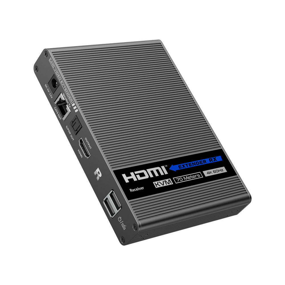 LENKENG HDMI-EXT-4K-KVM - Extensor KVM de señal HDMI - Alcance 70 m - Resolución 4K - Permite conexiones 1:1 - HDMI Loop out - POC - Alimentación por cable - imagen 3