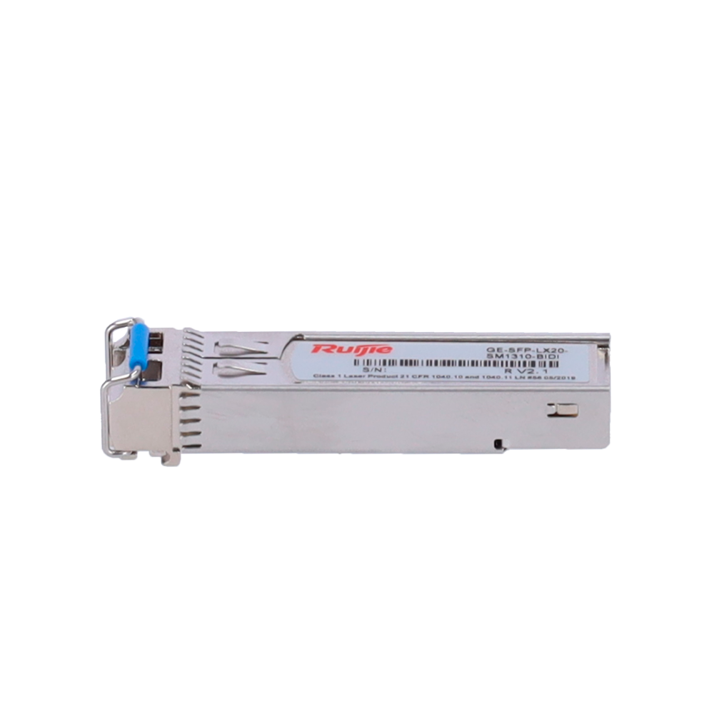 RUIJIE ENTERPRISE RG-GE-SFP-LX20-SM1310-BIDI - Módulo transceptor SFP BiDi de Ruijie - Estándar Ethernet 1000Base-LX - Conector de tipo LC Simplex bidireccional - Distancia operativa de hasta 20Km - Longitud de onda dual Tx1310nm y Rx1550nm - Tasa de velo - imagen 3