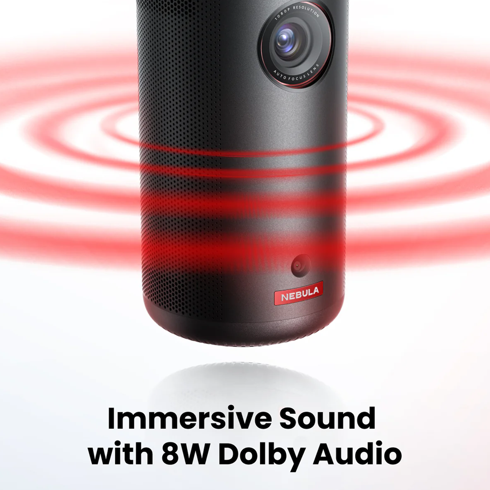 NEBULA ANK-NEBULA-CAPSULE3-PROJECTOR - Nebula Capsule 3 Proyector 1080p - Conexion WiFi / SO Google TV - Luminosidad 200 Lúmenes - Proyeccion hasta 120" - Autonomia hasta 2.5 horas - Altavoz 8W (Dolby Audio) - imagen 3