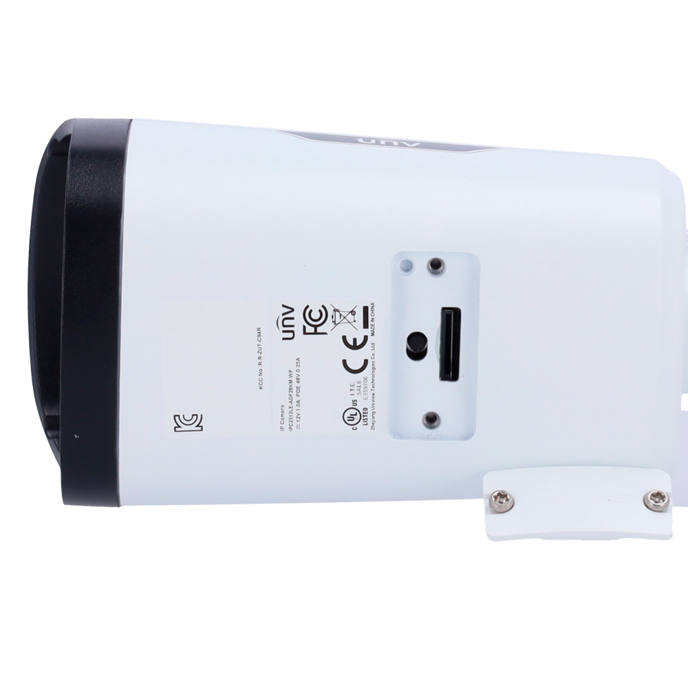 UNIVIEW UV-IPC2312LE-ADF28KM-WP - Cámara Bullet IP Uniview - Gama EasyStar - 2 MP | Lente 2.8 mm | microSD 512 GB - Luz blanca 30 m | WDR 120 dB - Color Hunter con tecnología WISE-ISP - PoE | UMD | SIP Lite | IP67 - Botón de reset | Micrófono incorporado - imagen 3