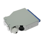 MARCA BLANCA FIBERBOX-DIN-12-SC-UPC - Caja de distribución de fibra para carril DIN - Incluye 12 adaptadores SC simplex preinstalados - Pulido UPC para baja pérdida de señal óptica - Bandeja de empalme interna integrada - Se suministra vacía, sin pigtails - imagen 3