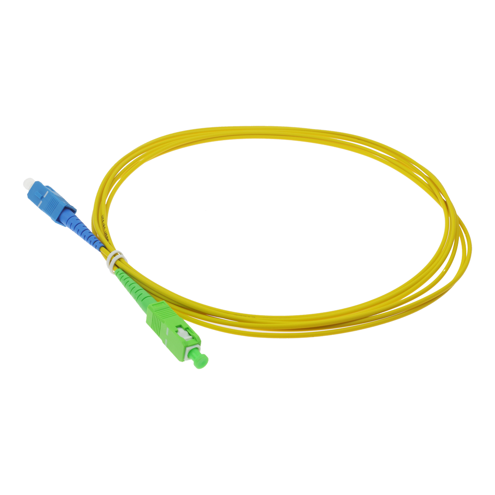 SAFIRE SF-SC-APC-SC-UPC-SM-SX-3M - Cable de conexión de fibra óptica simplex - Fibra monomodo G657A2 de alto rendimiento - Conectores híbridos SC APC y SC UPC - Longitud exacta de 3 metros - Cubierta exterior LSZH segura contra incendios - Compatibilidad - imagen 3