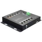 X-SECURITY XS-SW1108HIPOE-96DIN - Switch HiPoE X-Security - 8 puertos PoE + 2 Uplink (RJ45) + 1 Uplink (SFP) - 8x 10/100Mbps + 2x 10/100/1000Mbps + 1 SFP Giga - 2 Puertos Hi-PoE + 6 Puertos PoE+ - Consumo máximo 96 W - Instalación en pared - imagen 3