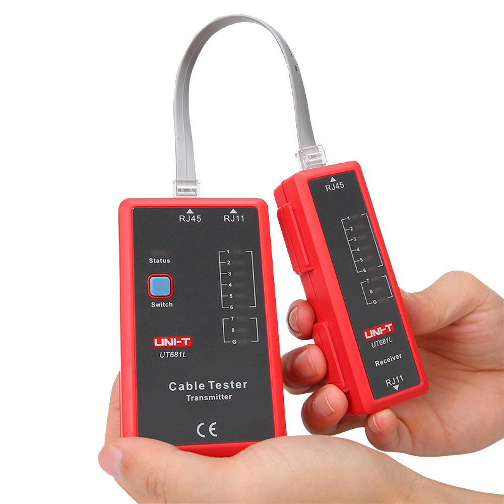 UNI-T UT681L - Tester de cables - Comprobación de estado cables RJ45/RJ11 - Testeo modo rápido y modo lento - Apagado automático - imagen 3