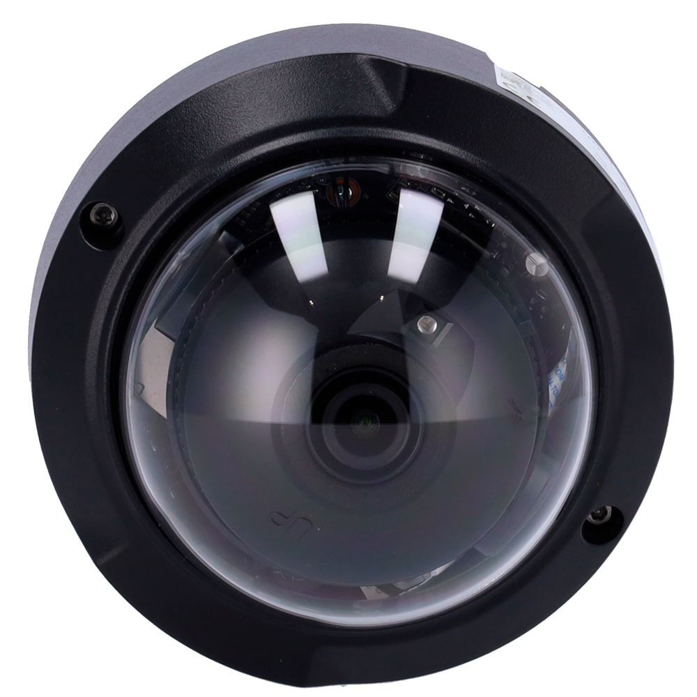 UNIVIEW UV-IPC324SB-DF28K-I0-BLACK - Cámara Domo IP Uniview - Gama Prime - 4 MP | Lente 2.8 mm | microSD 256 GB - IR 30m | WDR 120 dB - LightHunter | Análisis estadístico - PoE | SIP | UMD | IP67 | IK10 - Audio | Alarmas | Color negro - imagen 3