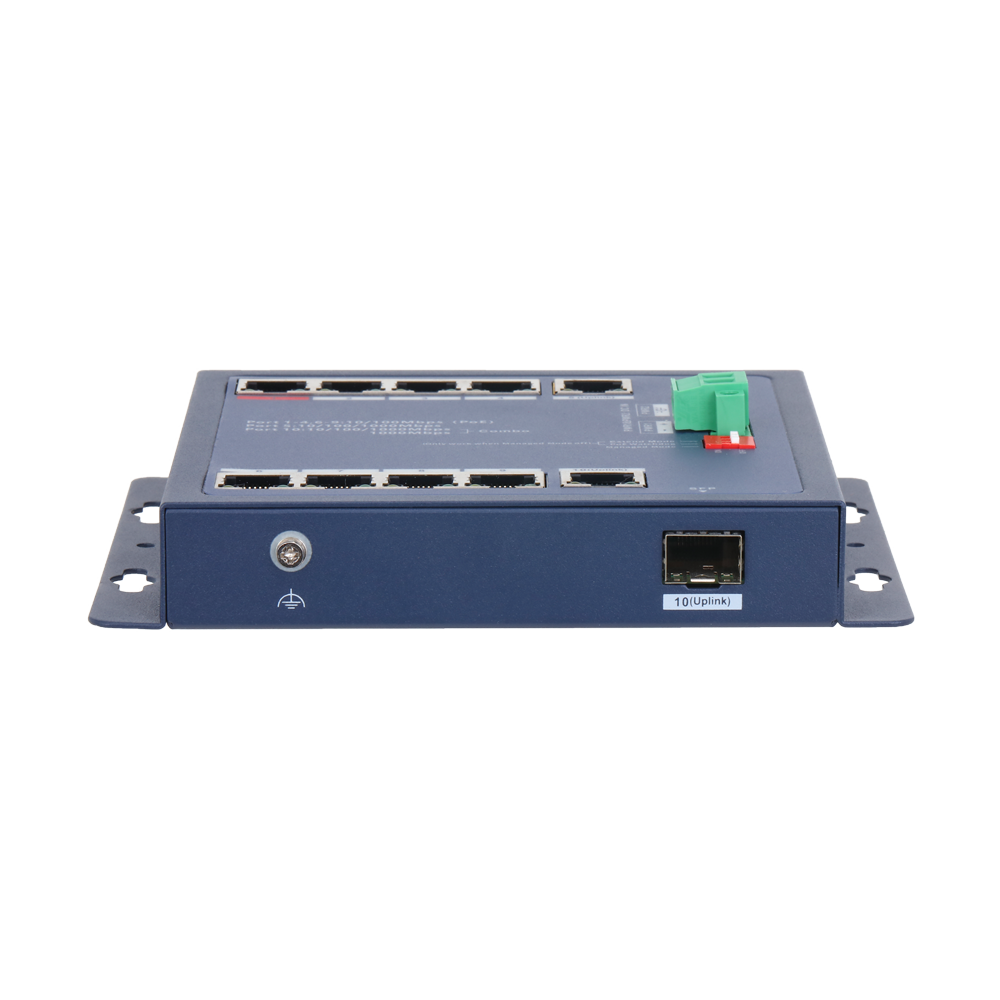 X-SECURITY XS-SWI1008HIPOE-MFC-90-DIN - X-Security Industrial L2 Managed Switch - 8 puertos PoE 10/100 (Puerto 1 BT hasta 90W) - Uplink dual: 1x RJ45 Gigabit y 1x Combo Giga - Gestión centralizada mediante entorno Web local - DIP Switch: Modo Extend (250m - imagen 3