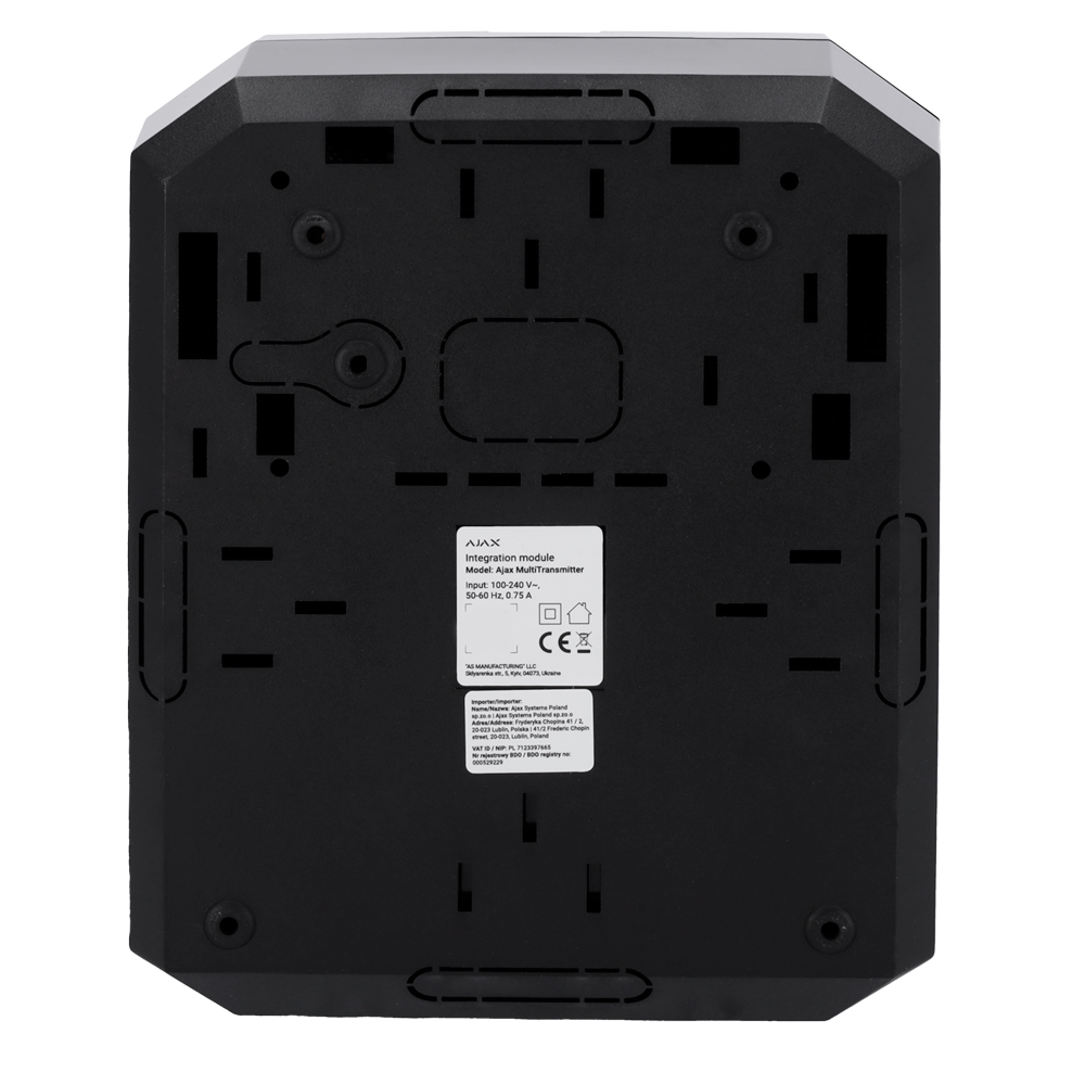 AJAX AJ-MULTITRANSMITTER-3EOL-B - Expansor vía radio - Certificado NFA2P y Grado 2 - Expansor de zonas cableadas vía radio - Inalámbrico 868 MHz Jeweller - Hasta 18 Entradas cableadas de alarma y tamper - Alarma configurable NC, NO, EOL, 2EOL, 3EOL - Dobl - imagen 3