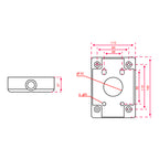 DAHUA PFA120 - Caja de conexiones - Para domos motorizadas - Apto para uso exterior - Instalación en pared - Color blanco | 160 (Al) x 115 (An) x 39 (Fo) mm - Pasador de cables - imagen 2