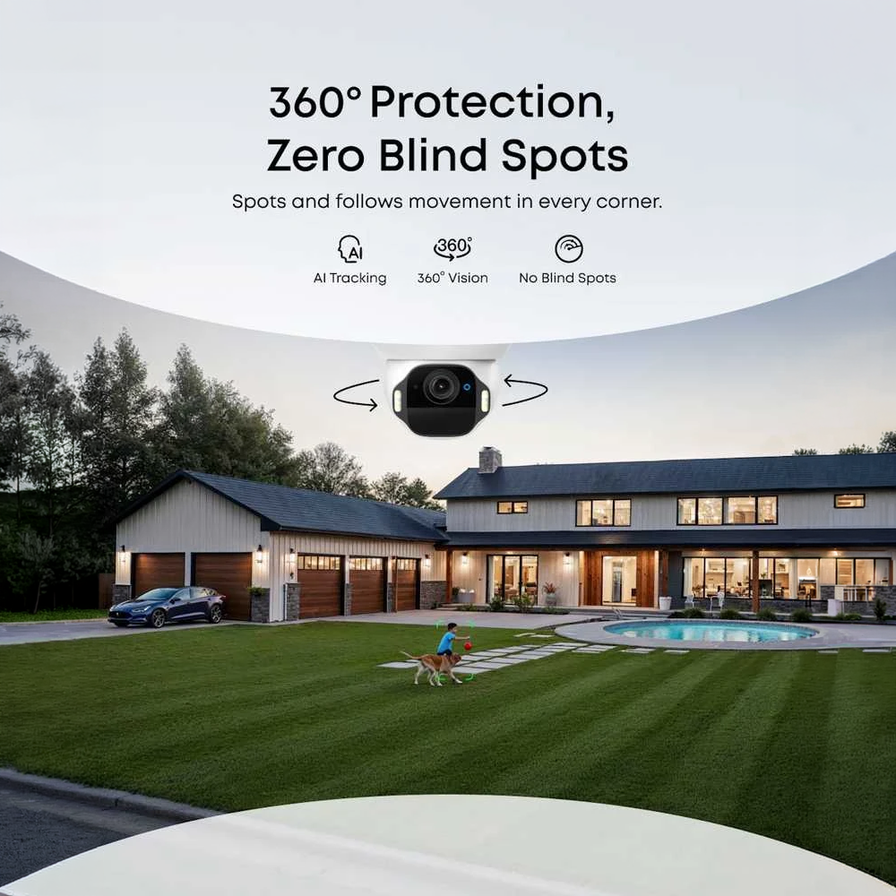 EUFY-SOLOCAM-E42-KIT-W - Eufy SoloCam E42 2+1 (HomeBase S380) - Resolución 4K UHD (8 MP) / Sirena y luz estrobos - IA detecta personas, vehículos y mascotas - HomeBase S380 ampliable a 16 TB - Batería recargable 10.000 mAh integrada - Apta para exterior I - imagen 3